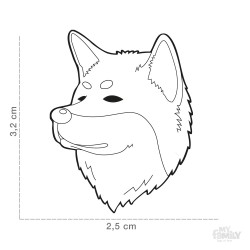 Medaglietta Cane Akita Inu - Dimensioni