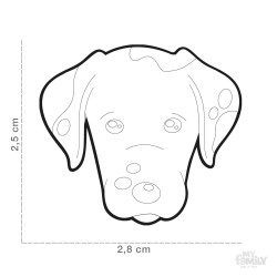 Medaglietta cane Dalmata - Dimensione