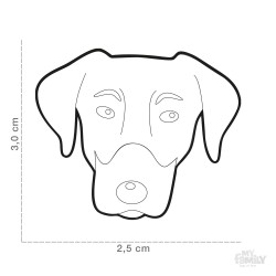 Medaglietta cane Dobermann - Dimensione
