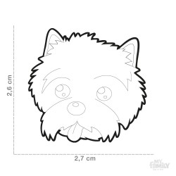 Medaglietta cane Cairn Terrier - Dimensione