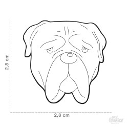 Medaglietta cane Bullmastiff - Dimensione