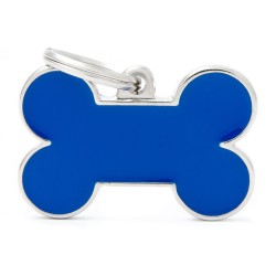 Medaglietta cane Osso Grande Blu - Prodotto
