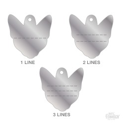 Medaglietta Gatto Abissino - Incisione