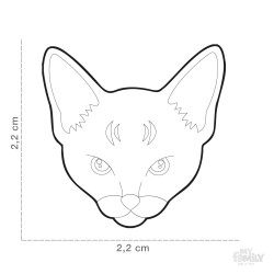 Medaglietta Gatto Abissino - Dimensione