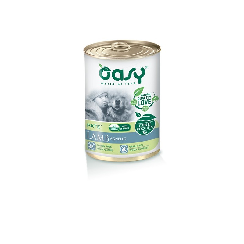 Oasy Wet Dog ONE Agnello 400 gr
