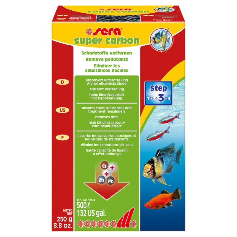 Sera Super Carbon 250 gr