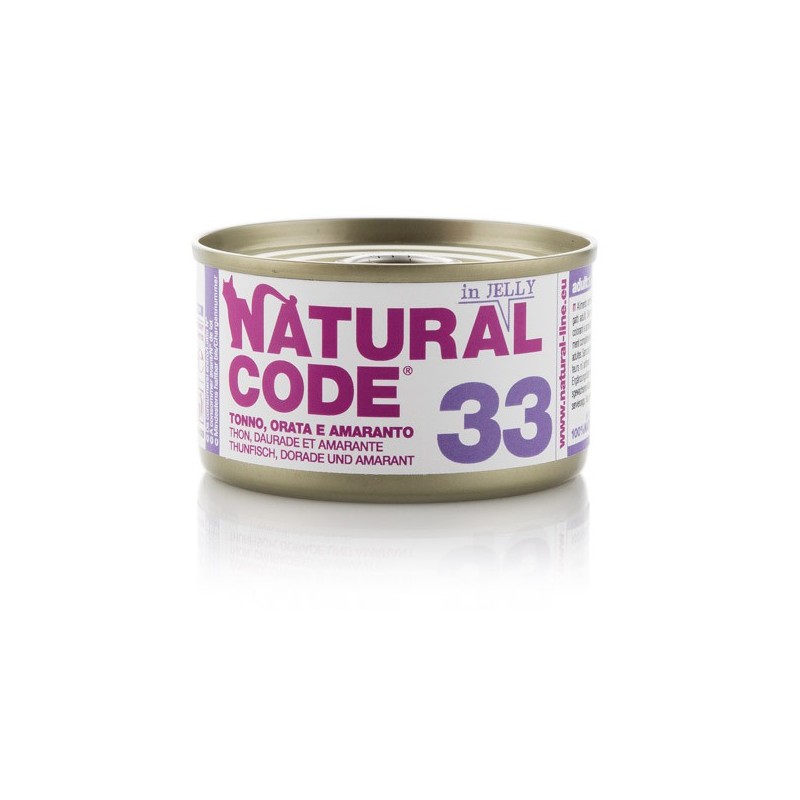 Natural Code 33 Tonno, orata e amaranto 85 gr