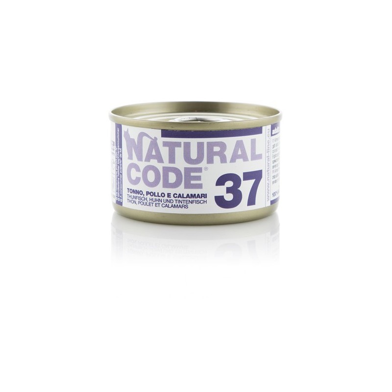 Natural Code 37 Tonno, Pollo e Calamari 85 gr