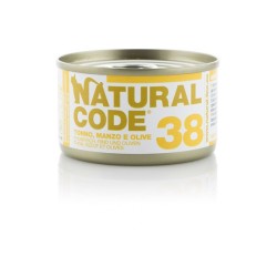 Natural Code 38 Tonno, Manzo e Olive 85 gr