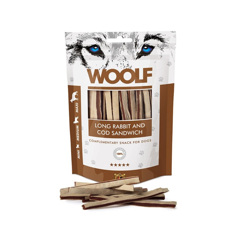 Woolf Snack Sandwich di Coniglio e Merluzzo