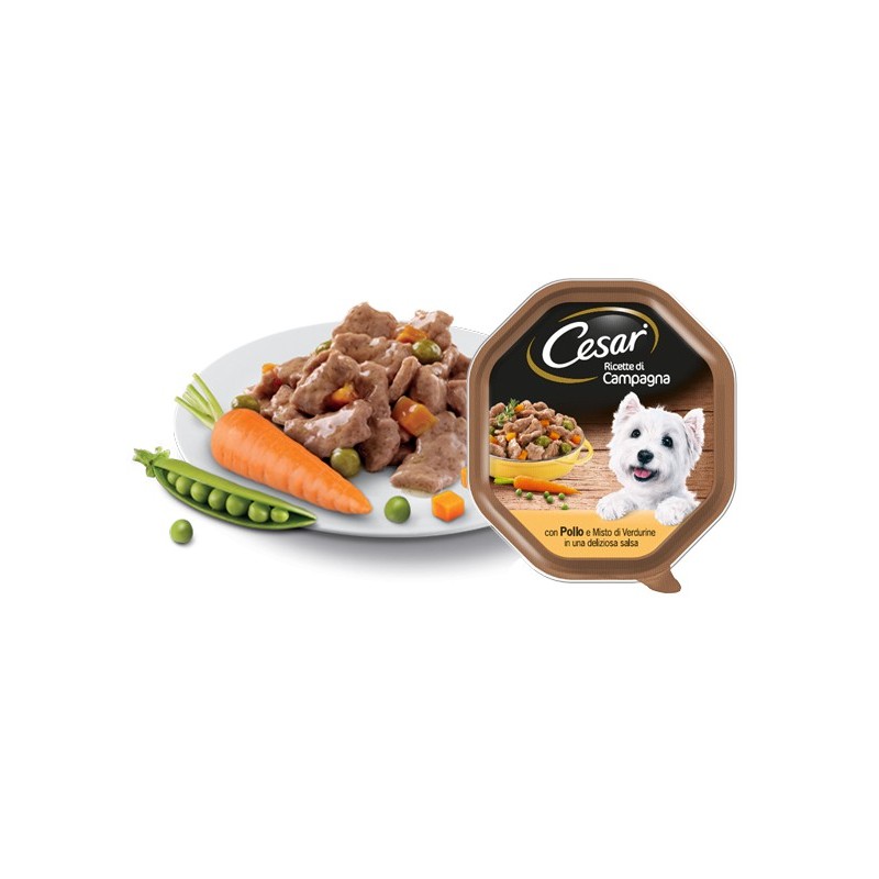 Cesar Ricette di campagna Pollo e Verdurine 150 gr