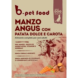 Adult Manzo Angus fresco con patata dolce e carota