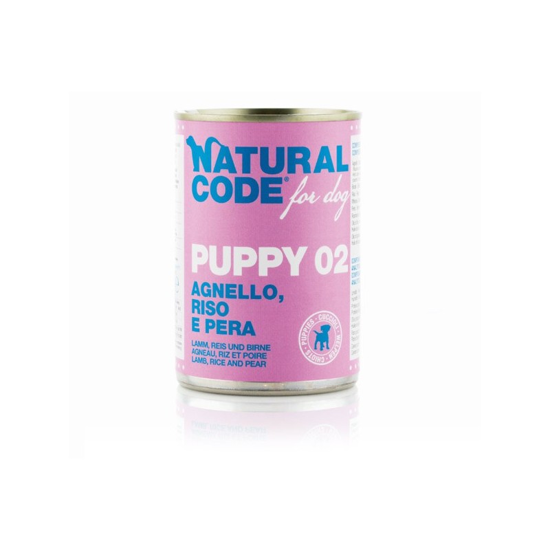 Natural Code Puppy 02 Agnello, riso e pera