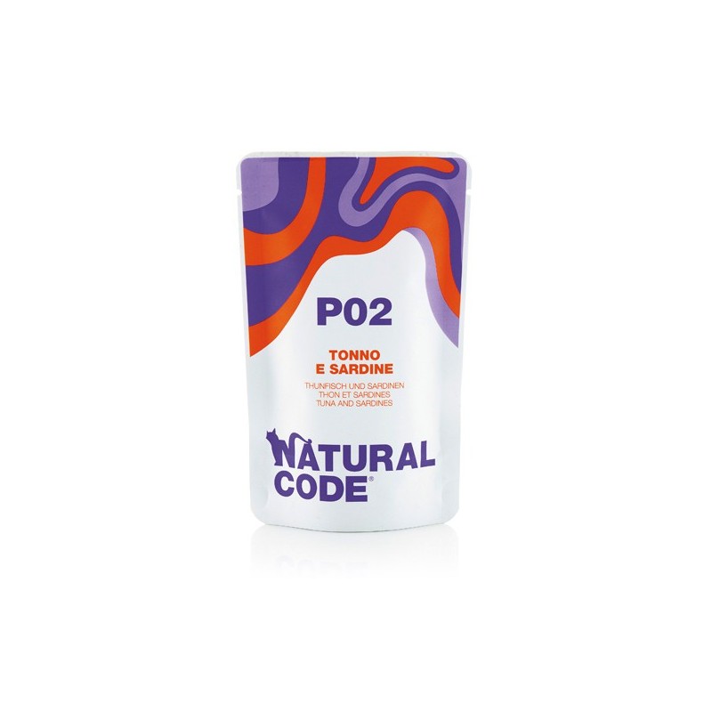 Natural Code P02 Tonno e sardine 70 gr