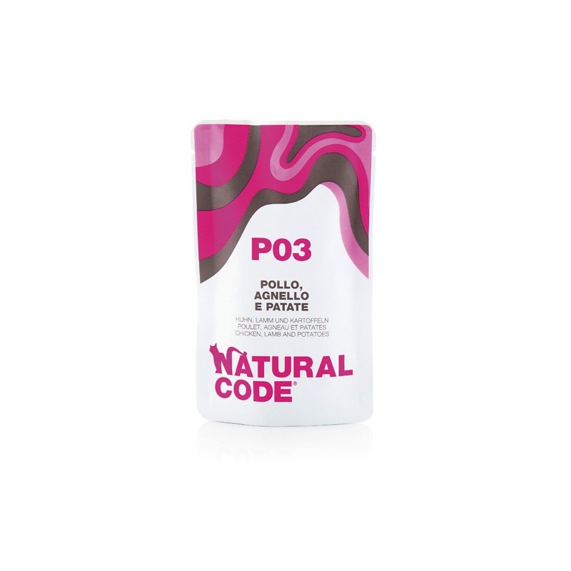 Natural Code P03 Pollo, agnello e patate 70 gr