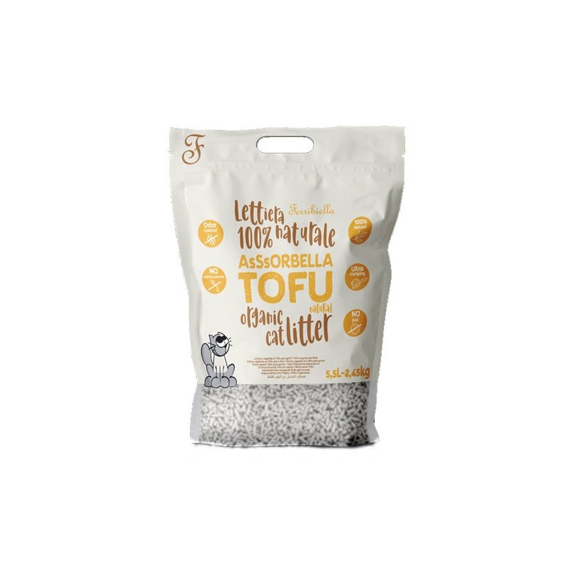 Lettiera Assorbella al Tofu classica 5,5 lt
