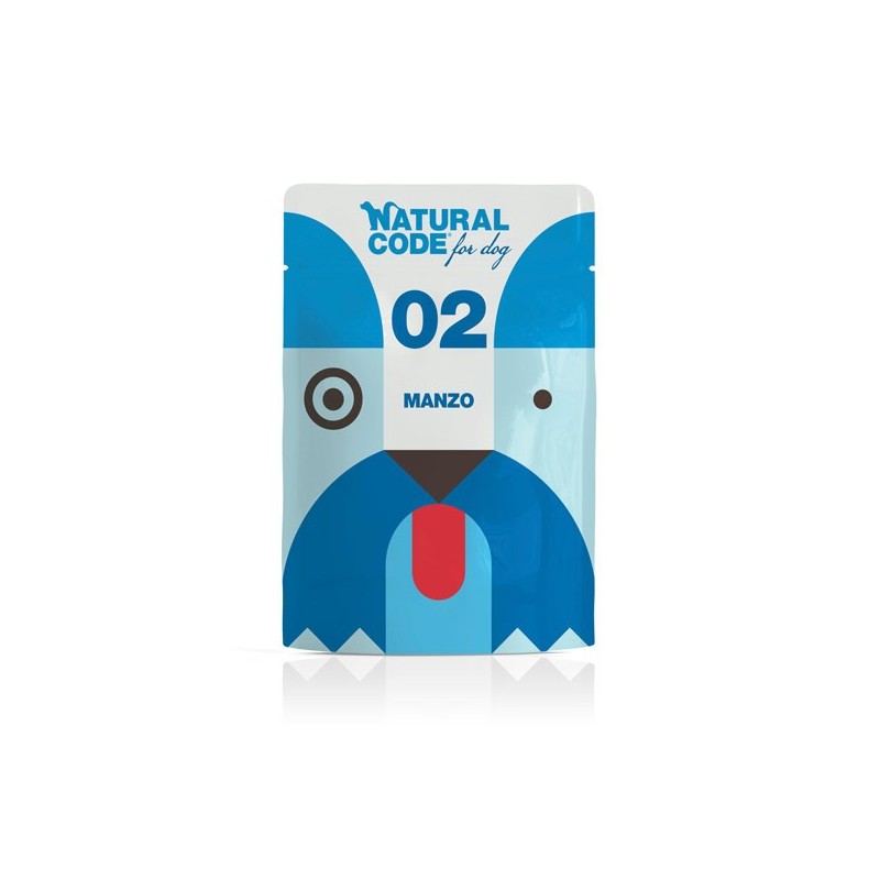 Natural Code for dog 02 Manzo busta 100 gr