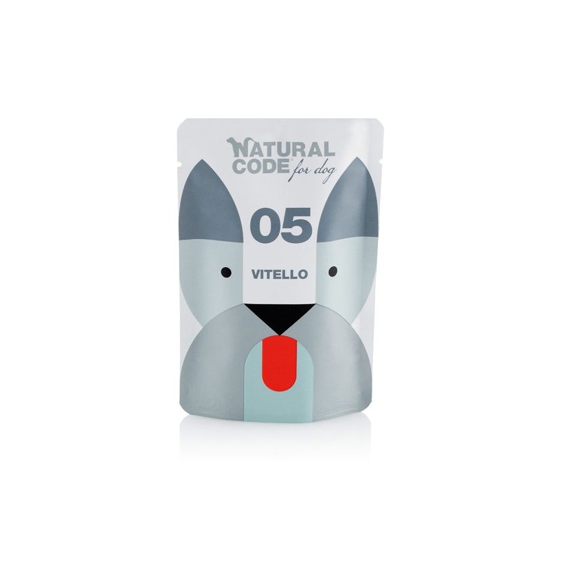 Natural Code for dog 05 Vitello busta 100 gr