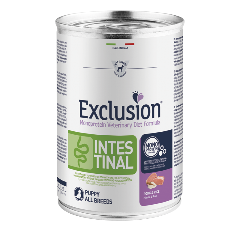 Exclusion Diet Intestinal Puppy Pork & Rice 400 gr