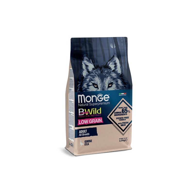 Monge Bwild Low Grain All Breeds Cane Adulto Oca 2,5 kg