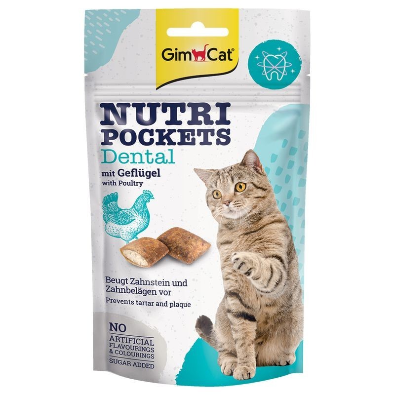 GimCat Nutri Pockets Dental con pollo 60 gr