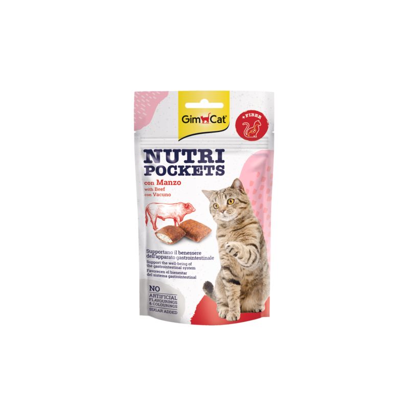 GimCat Nutri Pockets Manzo 60 gr