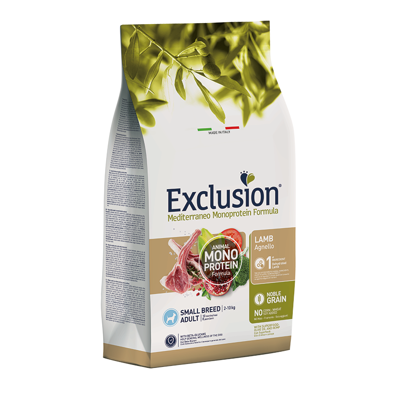 Exclusion Mediterraneo Adult Small Agnello 500 gr