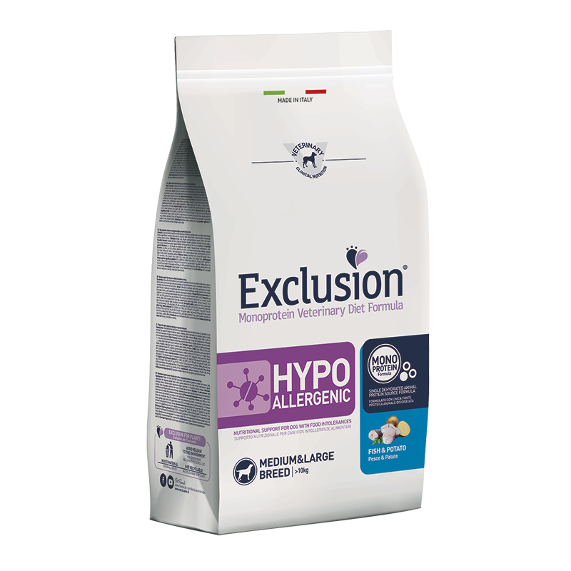 Exclusion Diet Hypoallergenic Fish and Potato Medium&Large Breed 2 kg