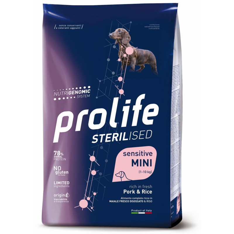 Sterilised Sensitive Adult Pork & Rice - Mini 7 kg