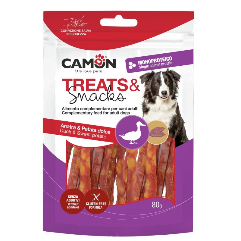 Strips di anatra e patata dolce 80 gr