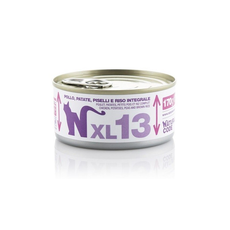 Natural Code XL13 Pollo Patate Piselli e Riso Integrale 170 gr