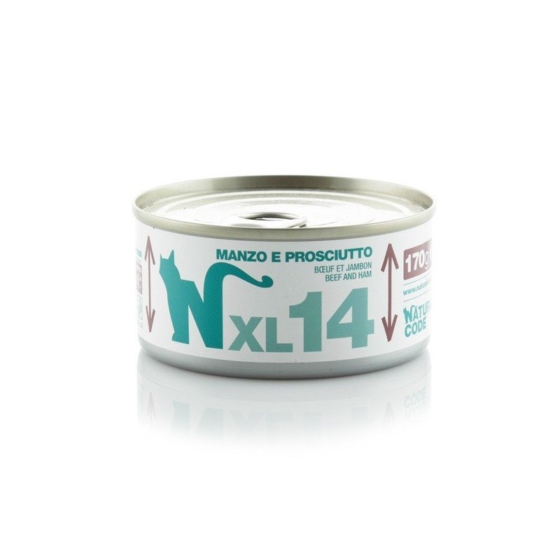 Natural Code XL14 Manzo e Prosciutto 170 gr