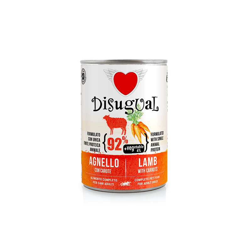 Disugual Vegetable Agnello e Carote 400 gr