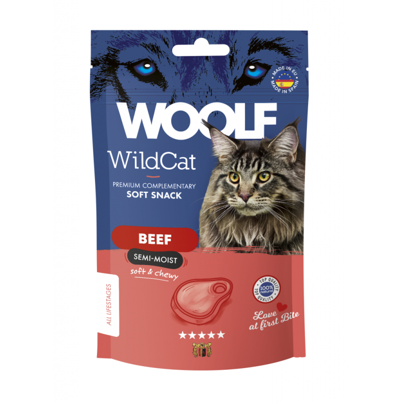 Woolf Snack Wildcat Manzo Soft 50 gr