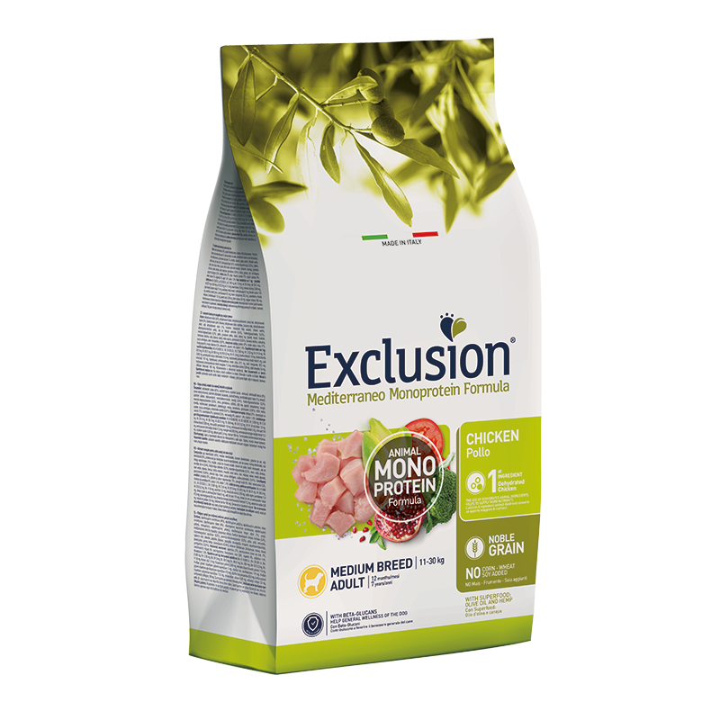 Exclusion Mediterraneo Medium Adult Pollo 3 kg