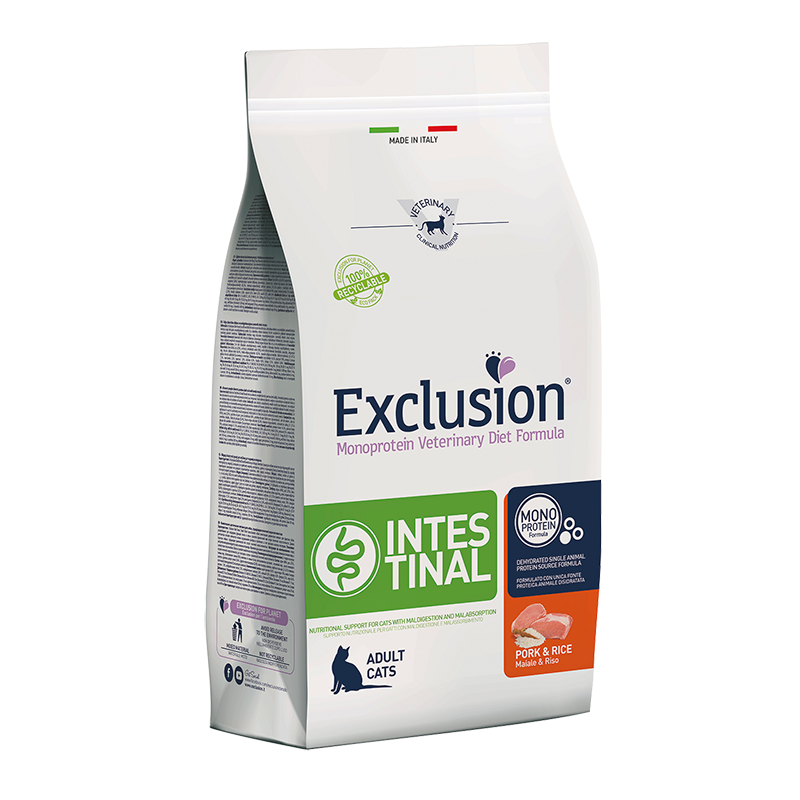 Exclusion Intestinal Cat Pork & Rice 300 gr