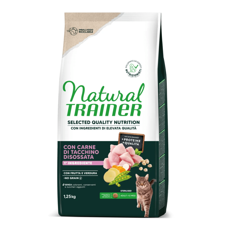 Selected Quality Nutrition Adult Sterilised con Tacchino 1,25 kg