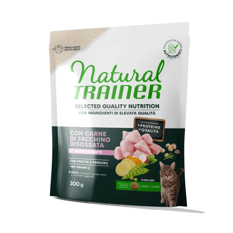 Selected Quality Nutrition Adult Sterilised con Tacchino 300 gr