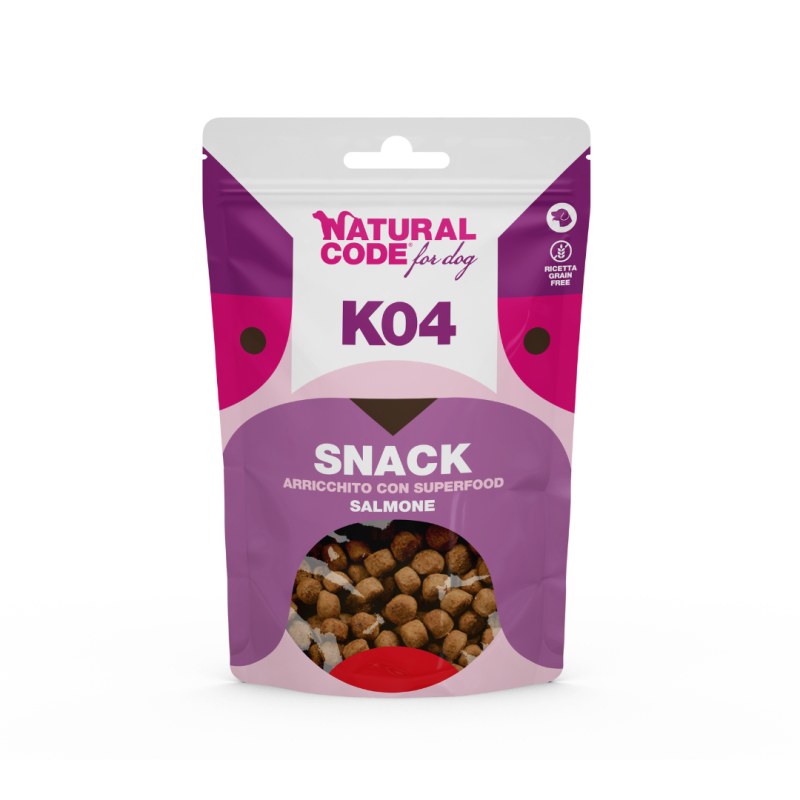 K04 Snack Superfood Salmone per Cani 120 gr
