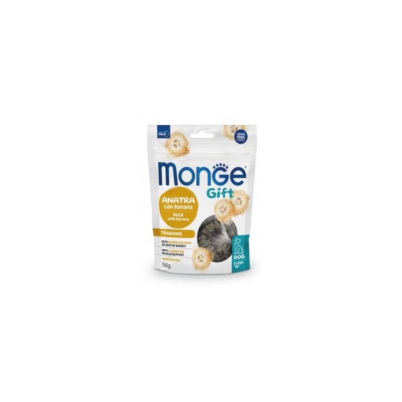 Monge Gift Training Dog Anatra con Banana Super “M” 150 gr