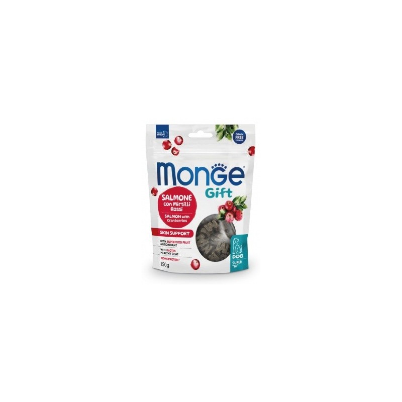 Monge Gift Skin Support Dog Salmone con Mirtilli Rossi Super “M” 150 gr