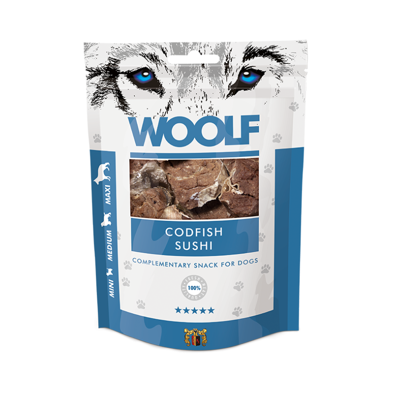 Woolf Snack Monoproteico Sushi di Merluzzo