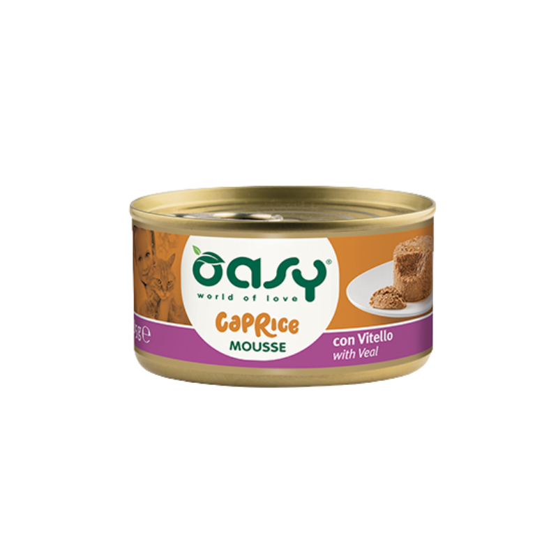 Oasy Wet Cat Caprice Mousse con Vitello 85 gr