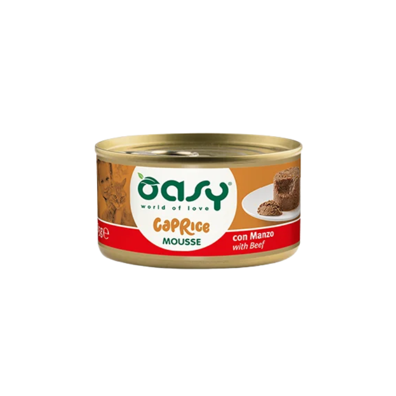 Oasy Wet Cat Caprice Mousse con Manzo 85 gr