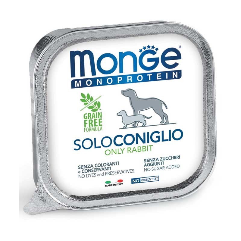 Monge monoproteico solo coniglio 150 gr