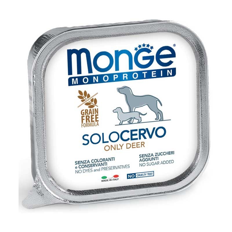 Monge monoproteico solo cervo 150 gr