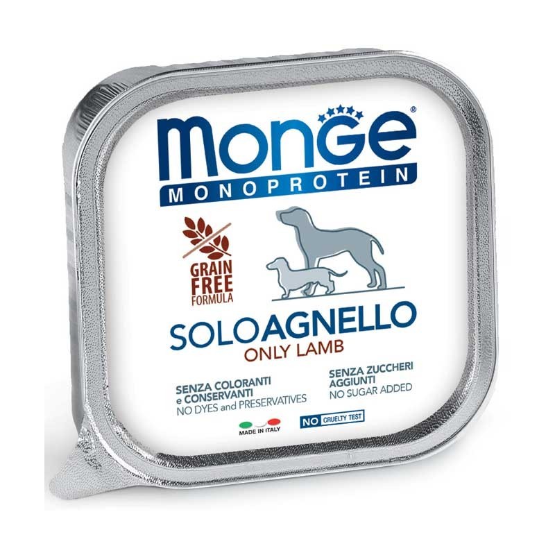 Monge monoproteico solo agnello