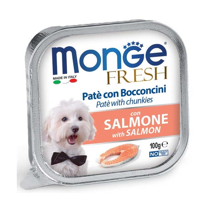 Monge Fresh Paté e Bocconcini con Salmone 100 gr
