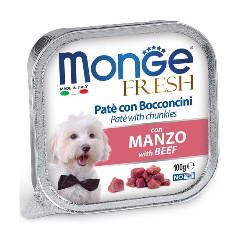 Monge Fresh Paté e Bocconcini con Manzo 100 gr