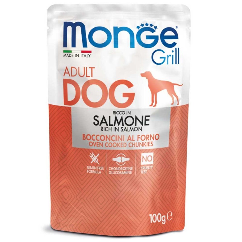 Monge Grill Bocconcini – Ricco in Salmone – Adult 100 gr